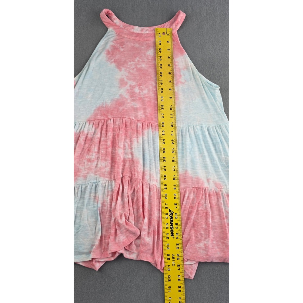 Torrid Pastel Tie Dye Babydoll Tank Top Womens Size 1 Plus - Picture 7 of 8